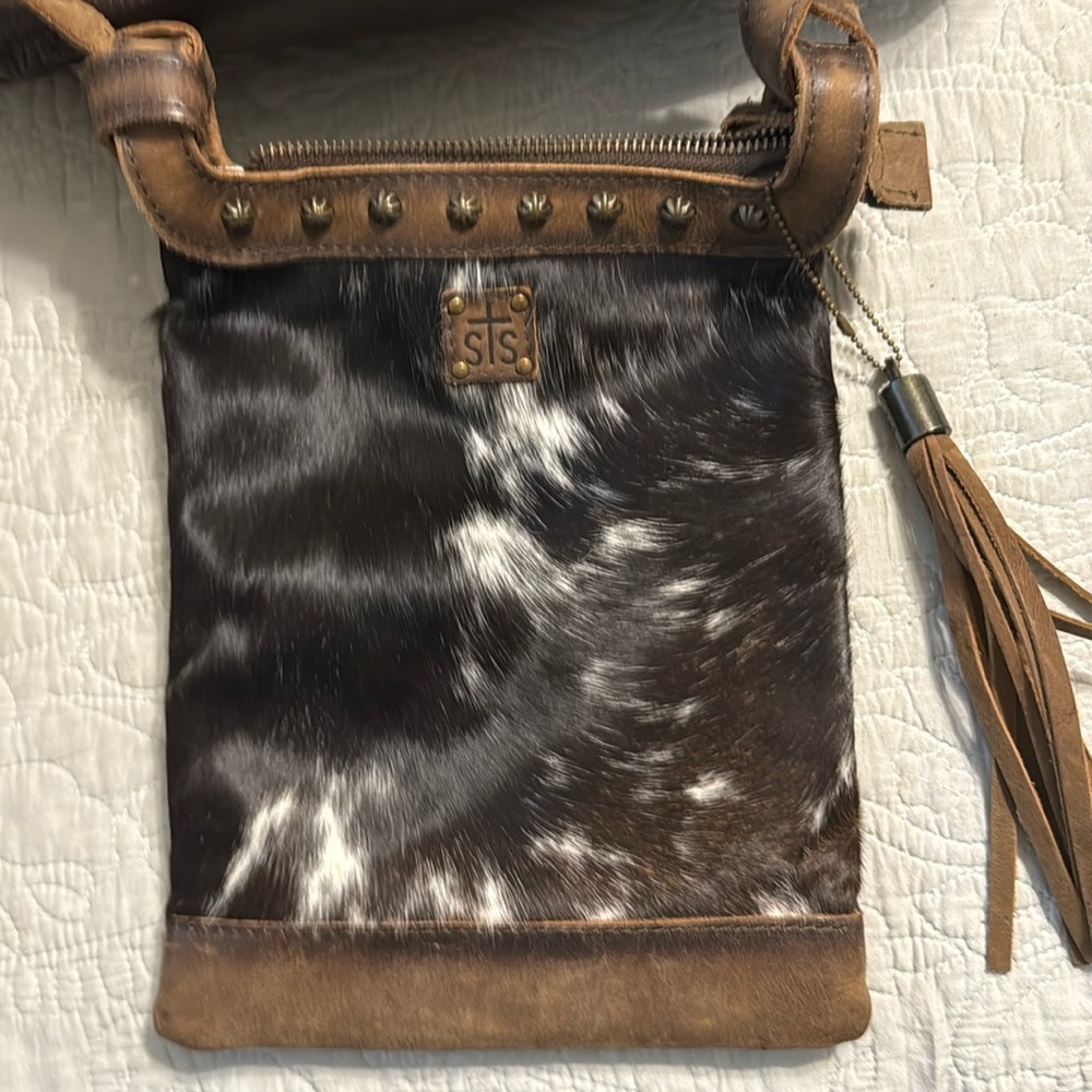 Stylish Brown and Black Crossbody Bag
